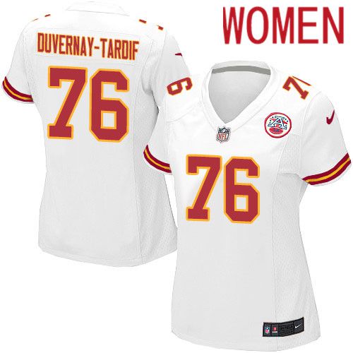Women Kansas City Chiefs #76 Laurent Duvernay-Tardif Nike White Player Game NFL Jersey